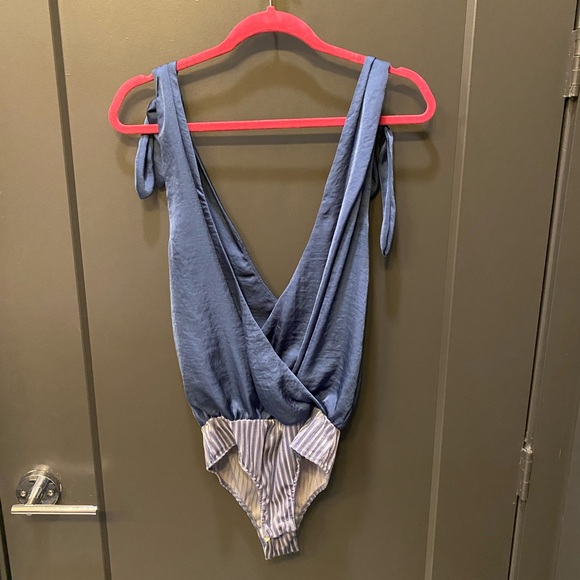 MISA Los Angeles Silk Bodysuit Tank - Picture 3 of 5